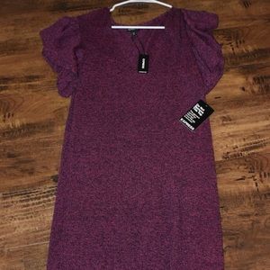 NWT Express Ruffle Sweater Dress